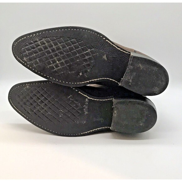 Justin 3826 Farm & Ranch Boss Brown Leather Cowboy Boots Men's 8.5 EE Work Shoes - Picture 8 of 12